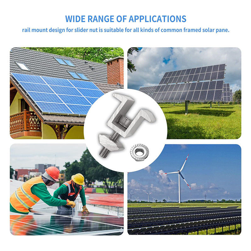 Nicht rostende Solarpanel-Dachklemmen aus Metall, 40/50/60/80 mm, 1,5 KN/M2 Schneelast