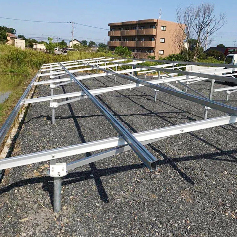 Einstellbares Solarmontage-System aus Aluminium mit Boden Korrosionsbeständigkeit