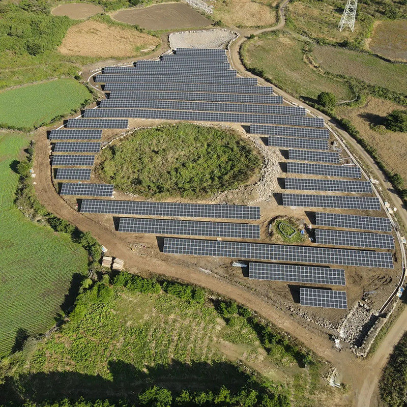 Beton-Fundament Korrosionsbeständige Boden Solarpaneel Montage Halterung für Neigung Winkel Einstellung