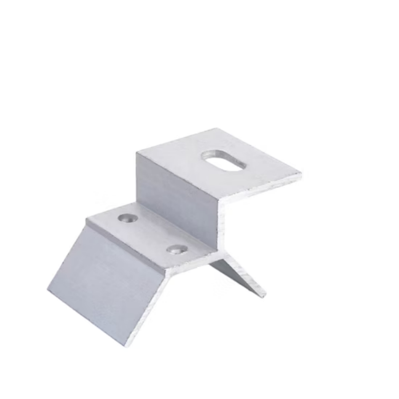 Aluminiumlegierungsklemme mit doppelten Bolzen und gezacktem Vibrationsgriff - Widerstandsfähige Solardachklemme