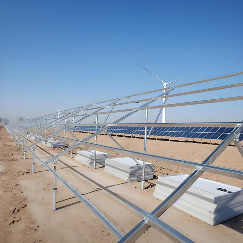 Robuste Solarpanel-Montagehalterungen für Erdmontagelösungen mit flexibler Verbindung für kleine und große Solaranlagen