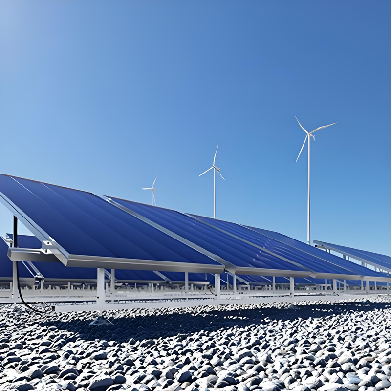 Erdmontage-Halterungen für Solaranlagen für Großanlagen und Freiflächen-Solarparks mit feuerverzinkten Stahlkomponenten